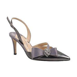 J Renee Ditz Metallic Gray Heels